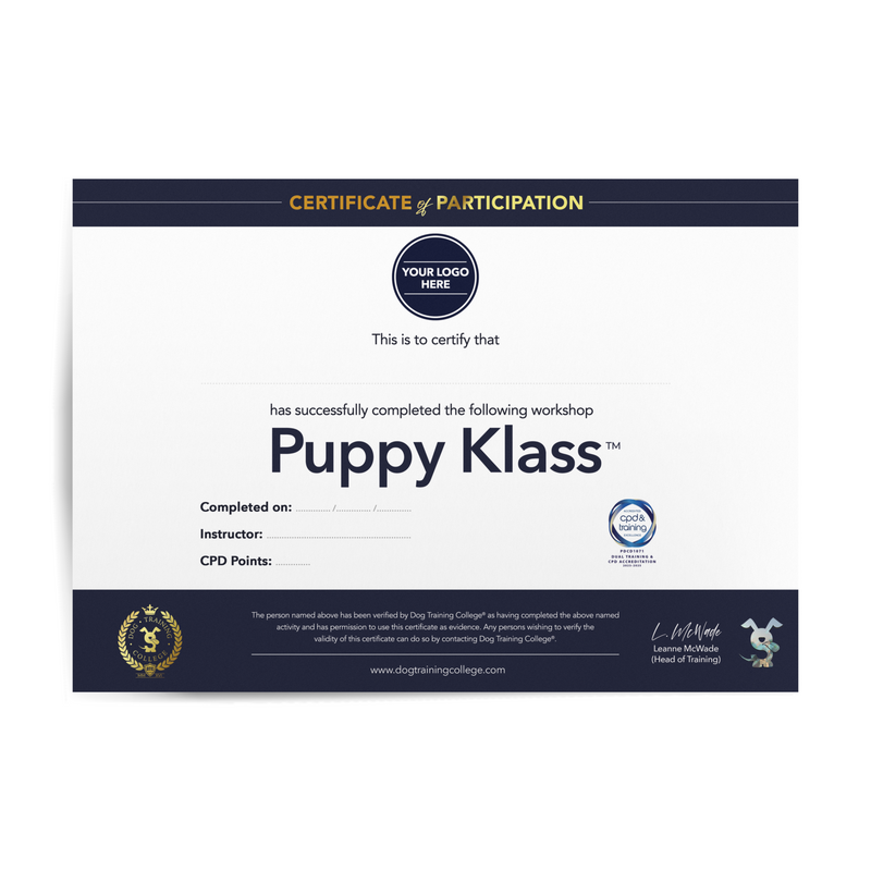 Certificates (Pack of 10) - Dog Training College 
