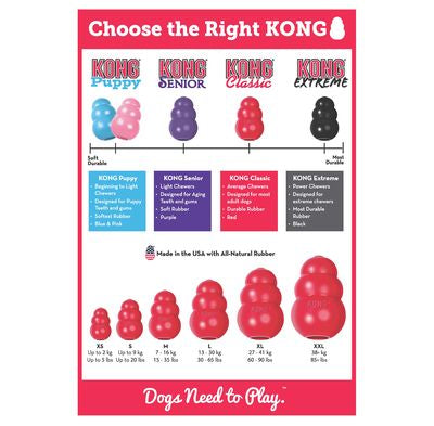 Kong Classic Chew Treat Dog Toy - Dog Training College 