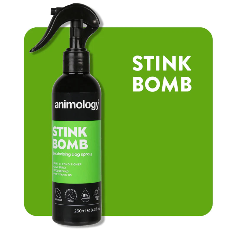 Animology Stink Bomb Deodorising Dog Spray - Dog Training College 