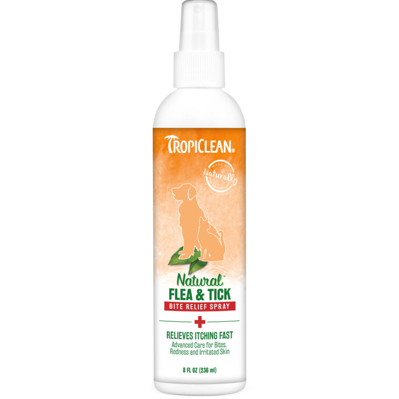 Tropiclean Natural Flea & Tick Bite Relief Spray - Dog Training College 